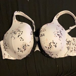 NWOT White floral bra
